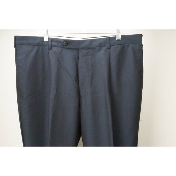Burberry London Blue S100s Wool Mens Pants Trousers Sz 50 EU NEW